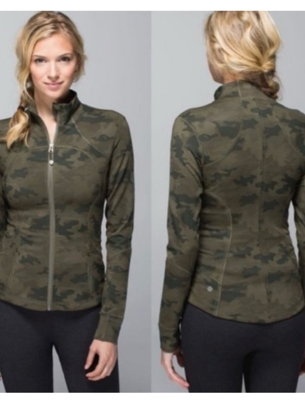 Rare Lululemon Savasana Green Camo Forme Jacket